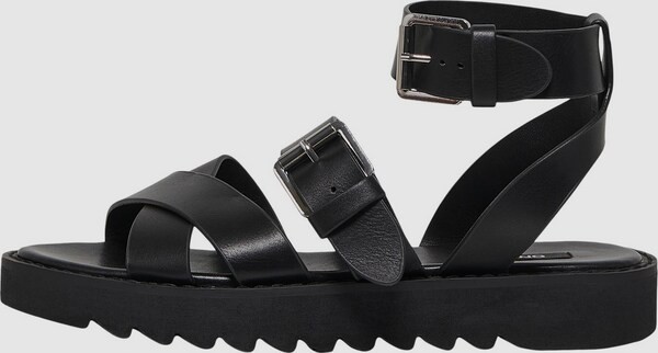 Only Shoes Malu Sandal mit Wickelschnall